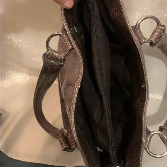 🌻 Nine West brown metallic shoulder bag. Like new - Picture 6 of 7